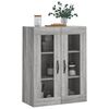 vidaXL Wall Mounted Cabinet Grey Sonoma 69.5x34x90 cm Engineered Wood