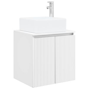 vidaXL Wall-Mounted Sink Vanity White 49.5 x 41 x 63 cm