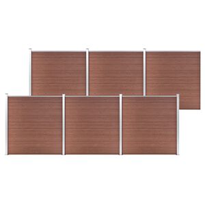vidaXL Garden Fence WPC 1045x186 cm Brown