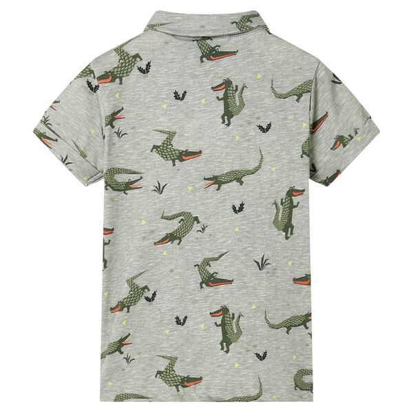 Kids' Shirt Light Khaki Melange 92