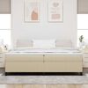 vidaXL Bed Frame Grey Green 200 x 200 cm Corduroy fabric