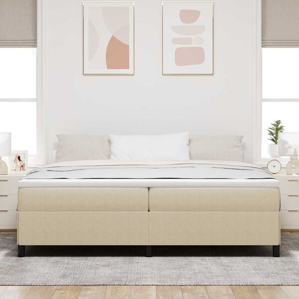 vidaXL Bed Frame Grey Green 200 x 200 cm Corduroy fabric