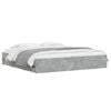 vidaXL Bed Frame with Drawers without Mattress Concrete Grey 200x200 cm