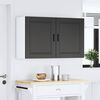 vidaXL Kitchen Wall Cabinets 2 pcs&nbsp;Porto Black Engineered Wood