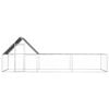 vidaXL Chicken Coop 6x2x2 m Galvanised Steel