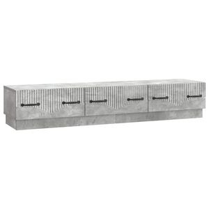 vidaXL TV Cabinet Concrete Grey 147 x 34.5 x 27 cm Engineered Wood