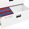 vidaXL Filing Cabinet White 90x46x134 cm Steel