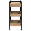 vidaXL Kitchen Trolley Artisan Oak 50 x 30 x 70 cm Engineered Wood
