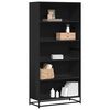 vidaXL Bookcase Black 80.5x35x170.5 cm Engineered Wood