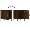 vidaXL Bedside Cabinets 2 pcs Brown Oak 40x40x50 cm Engineered Wood