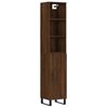 vidaXL Highboard Brown Oak 34.5x34x180 cm Engineered Wood
