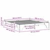 vidaXL Bed Frame White 180 x 200 cm Solid Pine Wood