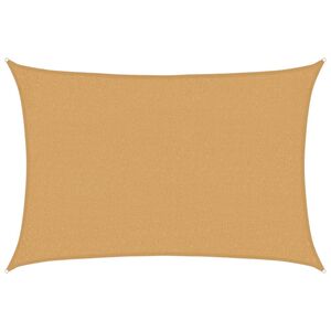 vidaXL Sunshade Sail 160 g/m² Rectangular Sand 2x3 m HDPE