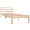 vidaXL Bed Frame without Mattress 75x190cm Small Single