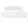 vidaXL Bed Frame without Mattress White Solid Pine Wood 160x200cm