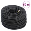 vidaXL Hybrid Air Hose Black 0.6" 50 m Rubber and PVC