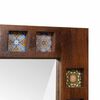 vidaXL Bathroom Mirror Walnut 50 x 70 x 3 cm Solid Mango Wood