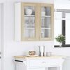 vidaXL Hanging Cabinet Sonoma Oak 80 x 31 x 80 cm Engineered Wood