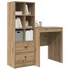 vidaXL Desk with Drawer 2 pcs Artisan Oak