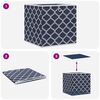 vidaXL Foldable Storage Boxes 4 pcs Blue 32x32x32 cm Non-woven Fabric