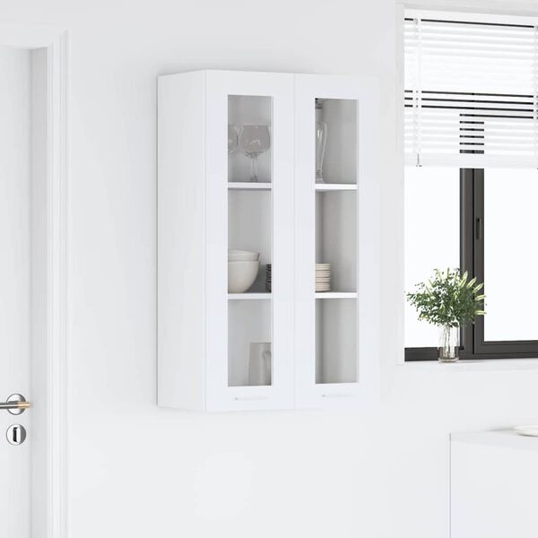 vidaXL Hanging Cabinet White 60 x 31 x 100 cm Engineered Wood