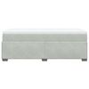 vidaXL Box Spring Bed with Mattress Light Grey 90x200 cm Velvet