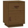 vidaXL Bedside Cabinet | Honey brown