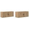 vidaXL Wall-mounted TV Cabinet Set 2 pcs Artisan Oak Engineered Wood