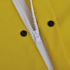 vidaXL Waterproof Heavy-duty Long Raincoat with Hood Yellow XL