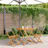 vidaXL 3 Piece Bistro Set Grey Poly Rattan and Solid Wood