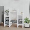 vidaXL Side Cabinet White 60x26x60 cm Engineered Wood