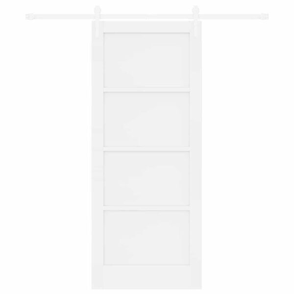 vidaXL Sliding Door ORKDAL White 83 x 202 cm Solid Pine Wood