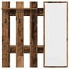 vidaXL Wall-Mounted Coat Rack Wall-mounted Old Wood 100 x 10 x 100 cm