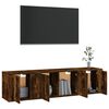 vidaXL 3 Piece TV Cabinet Set Smoked Oak Engineered Wood