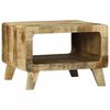 vidaXL Coffee Table Brown 50 x 50 x 35 cm Solid rough mango wood