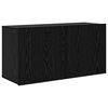 vidaXL TV Wall Unit Wall-mounted 5 pcs Black oak Engineered Wood