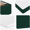 vidaXL Ottoman Bed with Mattresses Dark Green 140x200cm Velvet