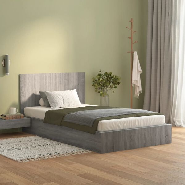 vidaXL Bed Headboard Grey Sonoma 120x1.5x80 cm Engineered Wood