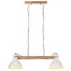 vidaXL Industrial Hanging Lamp 25 W White 109 cm E27