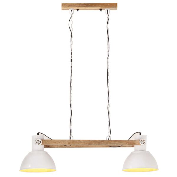 vidaXL Industrial Hanging Lamp 25 W White 109 cm E27