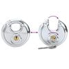 vidaXL Discus Locks with Keys 2 pcs Silver 8 x 2.8 x 8 cm