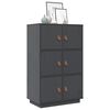 vidaXL Highboard Grey 67x40x108.5 cm Solid Wood Pine