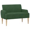 vidaXL Loveseat with Button Tufted Jungle Green 116 x 67 x 81 cm