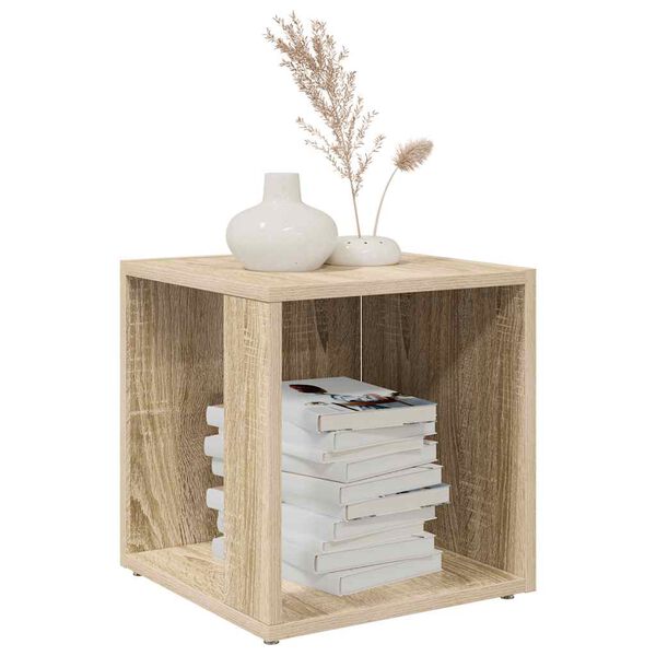 vidaXL Side Table Sonoma Oak 33x33x34.5 cm Engineered Wood
