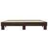 vidaXL Bed Frame without Mattress Brown Oak 200x200 cm