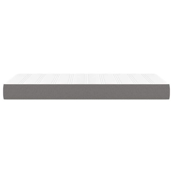 vidaXL Pocket Spring Bed Mattress Grey 120 x 190 cm Polyester