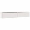 vidaXL Wall Cabinets 2pcs White 100x30x35 cm Solid Wood Pine