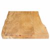 vidaXL Table Top 90x40x3.8 cm Live Edge Solid Wood Mango