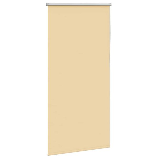 vidaXL Roller Blind Blackout Beige 80x150 cm Fabric Width 75.7 cm Polyester