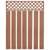 vidaXL Replacement Fence Boards WPC 7 pcs 170 cm Brown
